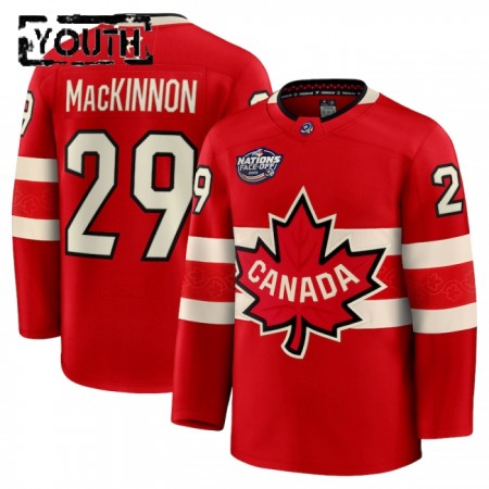 Kanada Trikot 4 Nations Face Off 2025 Fanatics Premium Nathan Mackinnon Rot - Kinder